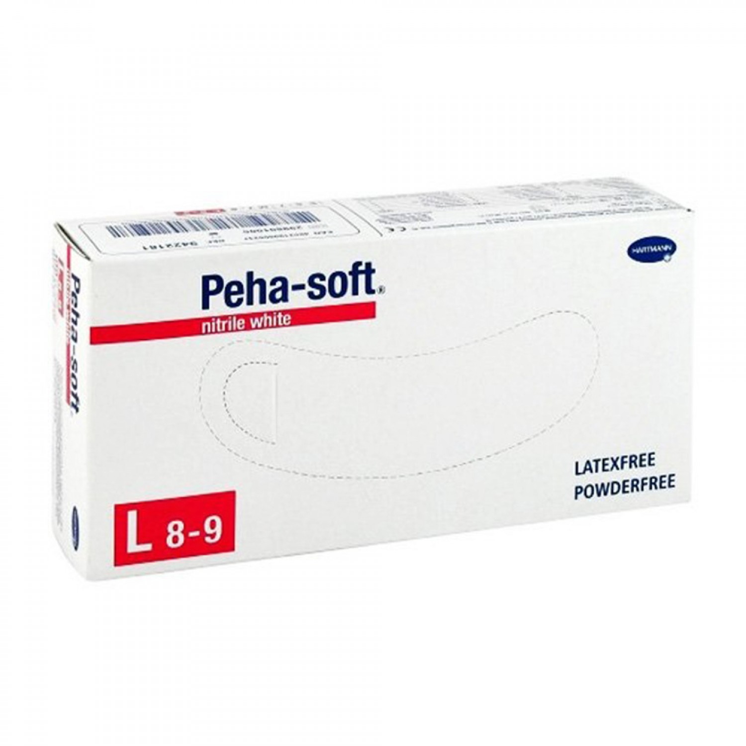 Εξεταστικά γάντια Peha Soft Νιτριλίου Powder Free Λευκό 100τμχ