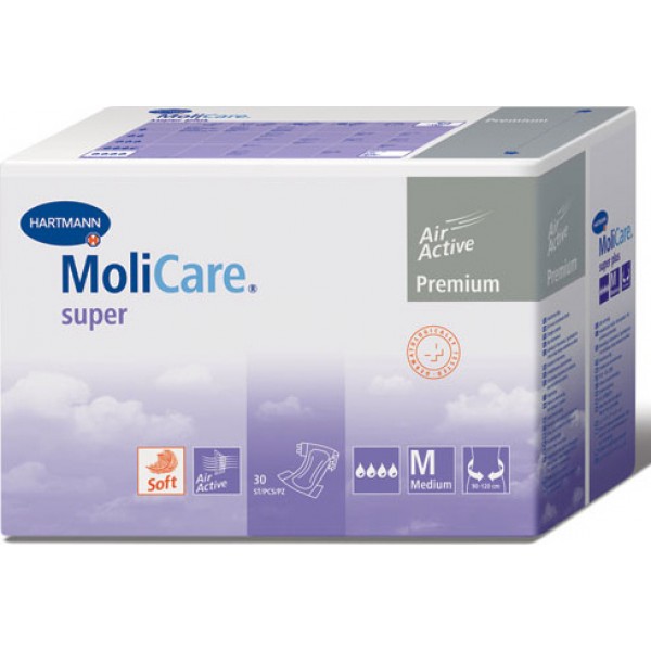 Πάνες Ακράτειας 30τμχ Medium MoliCare Premium Slip Super Plus 