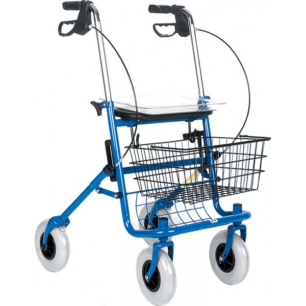 Περιπατητήρας τροχήλατος Rollator Deluxe πτυσσόμενο ενισχυμένο